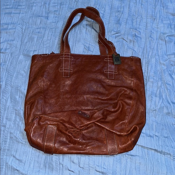 Frye Cognac Leather Shoulder Bag - Picture 3 of 7